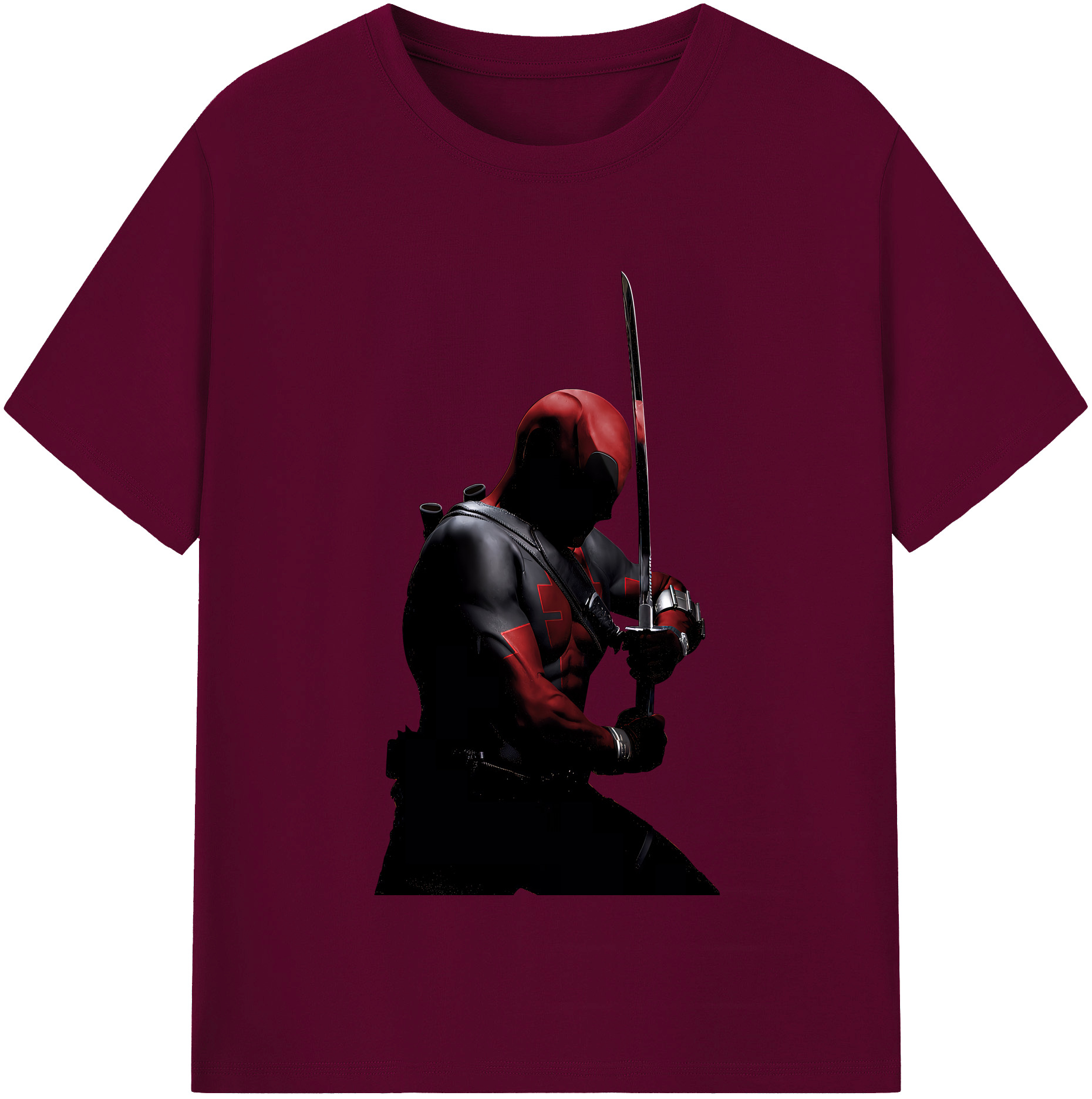 （画像用） Deadpool デッドプール レディースカジュアルプリントTシャツ（綿100％）